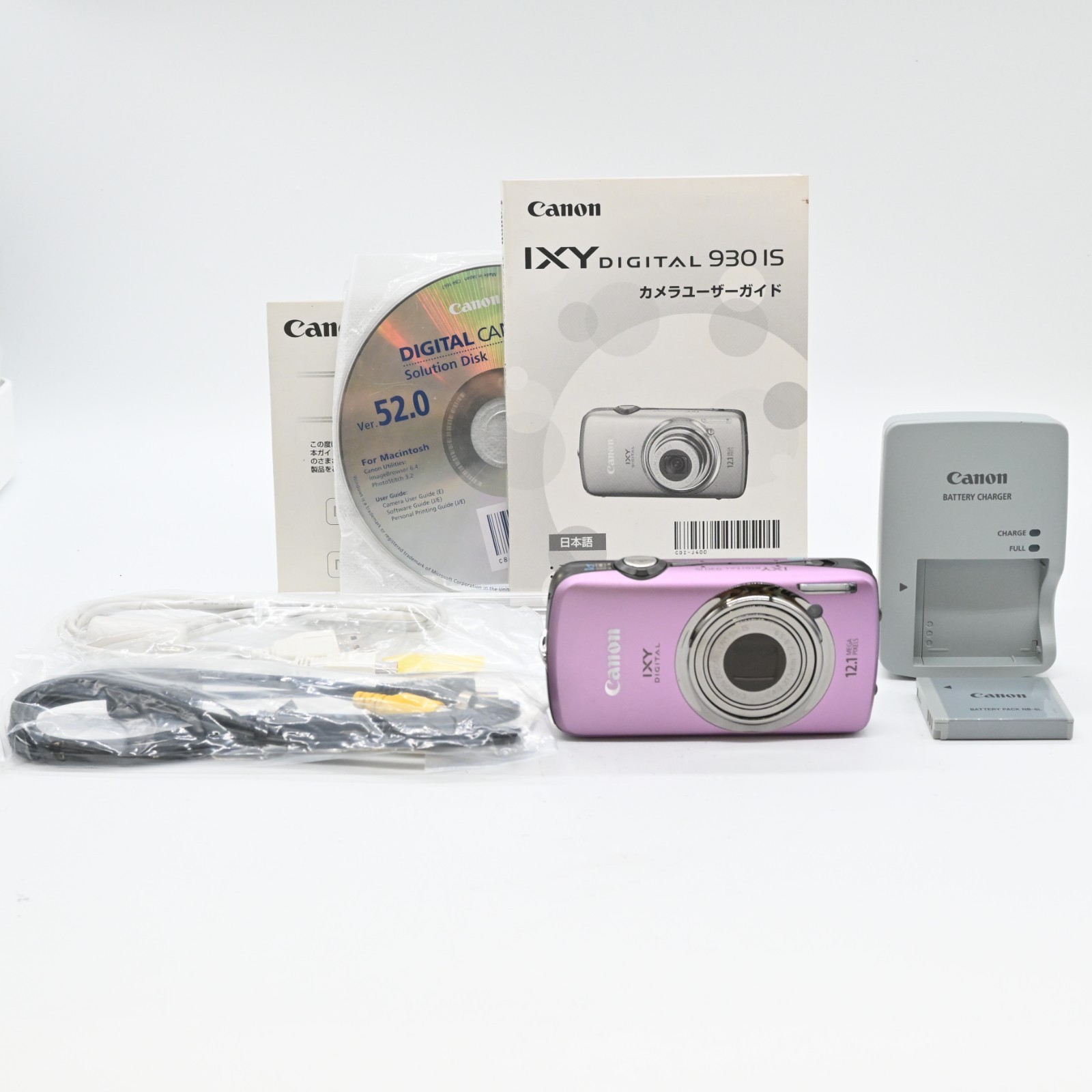 Near Mint] Canon IXY DIGITAL 930 IS Purple Pink Digital