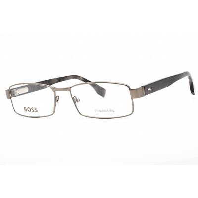 Hugo Boss Men's Eyeglasses Full Rim Matte Ruthenium Grey Frame BOSS 1519 0RAA 00
