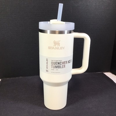 Stanley The Flowstate Tumbler 40 oz Cream Matt Finish Quencher H2.0 New