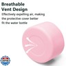 Seimneire 2 Pcs 3 Inch / 75mm Pink Water Bottle Boot, Silicone Sleeve Bumper, Accessories Bottom Protector for 20oz 30oz 40oz Tumblers