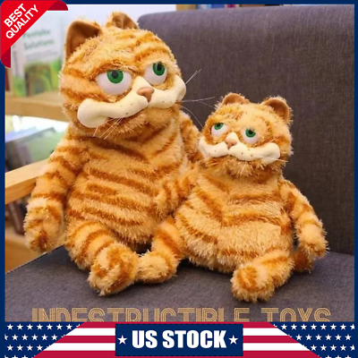 Toy Doll ,xmas Lifelike Yellow Tabby Cat