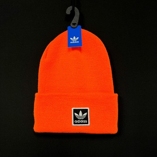 

Мужская шапка-бини Adidas Original Fold Team Issue теплая вязаная оранжевая #687, Оранжевый, Climawarm