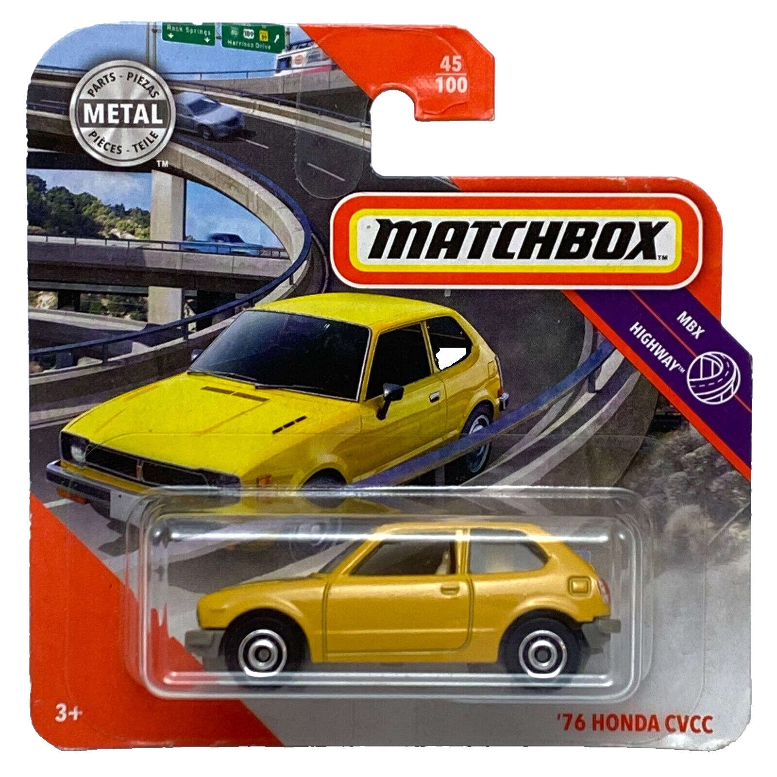 76 Honda Civic CVCC Matchbox Highway 2020 MB1209 GKM05 1/64