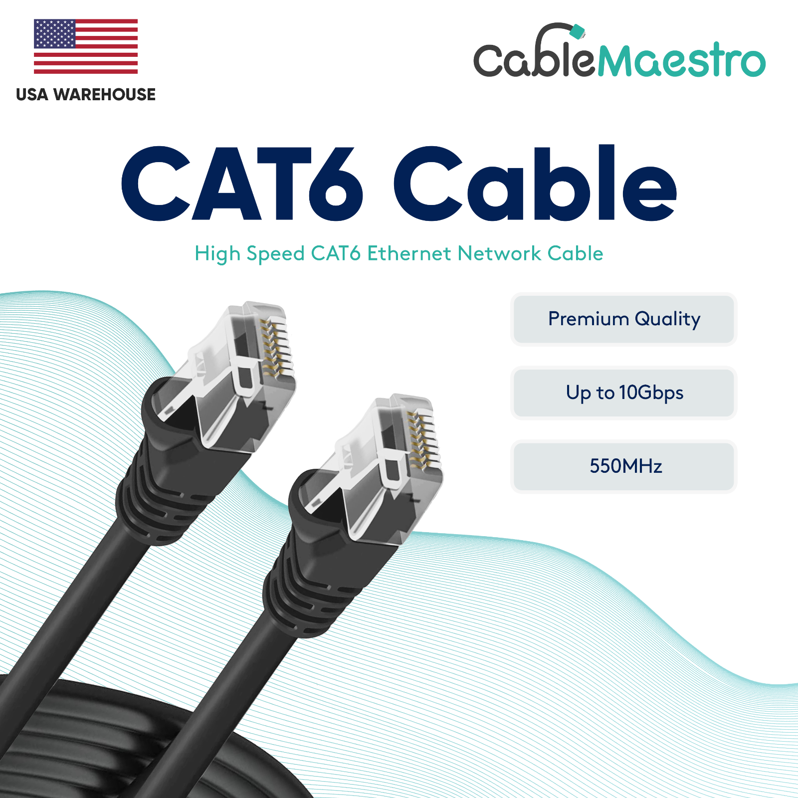 CAT6 Ethernet Internet CAT 6 Cable LAN Network Modem Router 