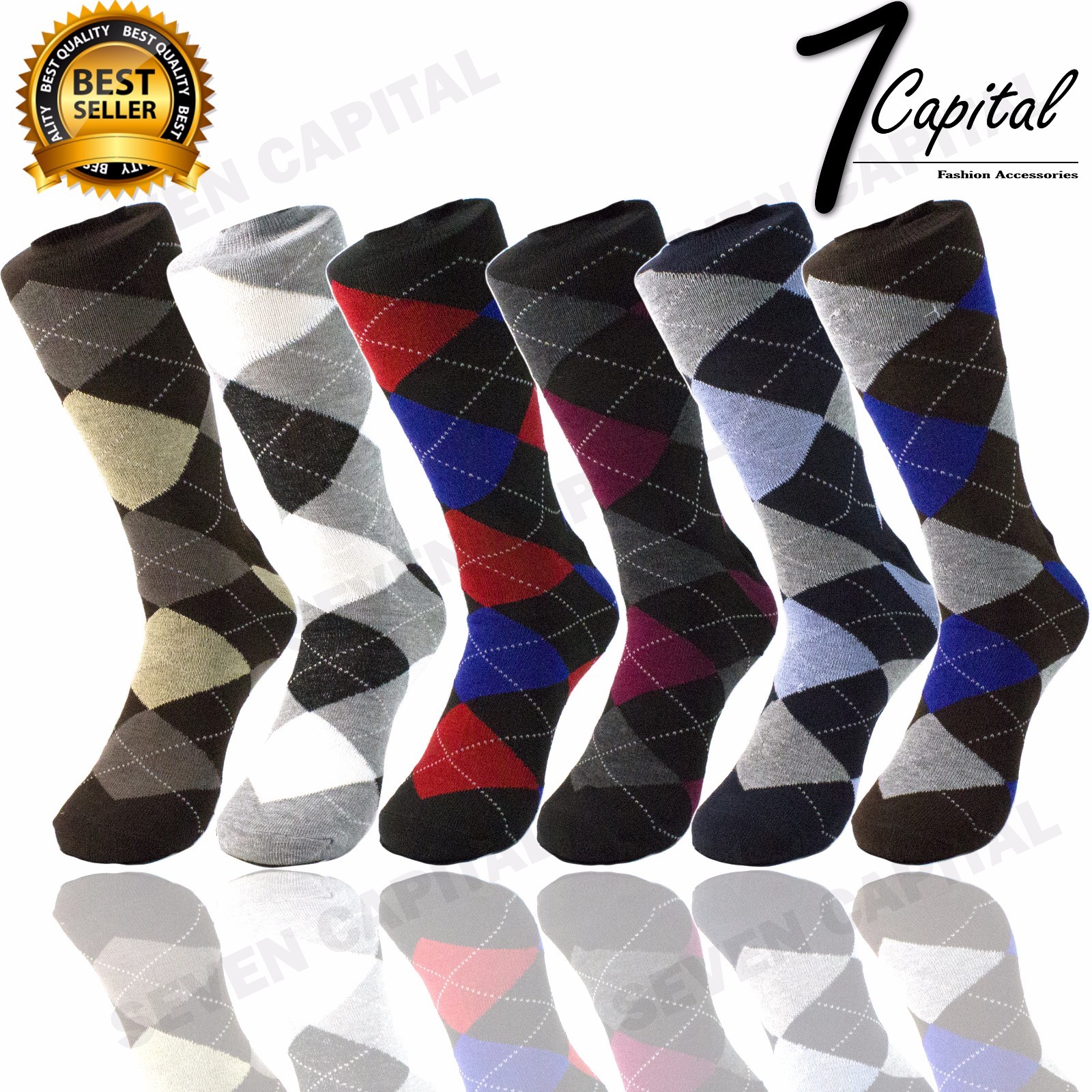 

3 6 9 12 пар мужских модных повседневных носков в стиле фанк с красочным узором 10–13, Mixed