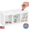 Wooden Piggy Bank for Kids, Money Saving Box for Adults, Kids Banks for Bills and Coins, Boys and Girls Piggy Bank, Visualized Saving Box Boalord for Bedroom, Living Room, Laundry Room, Countertop