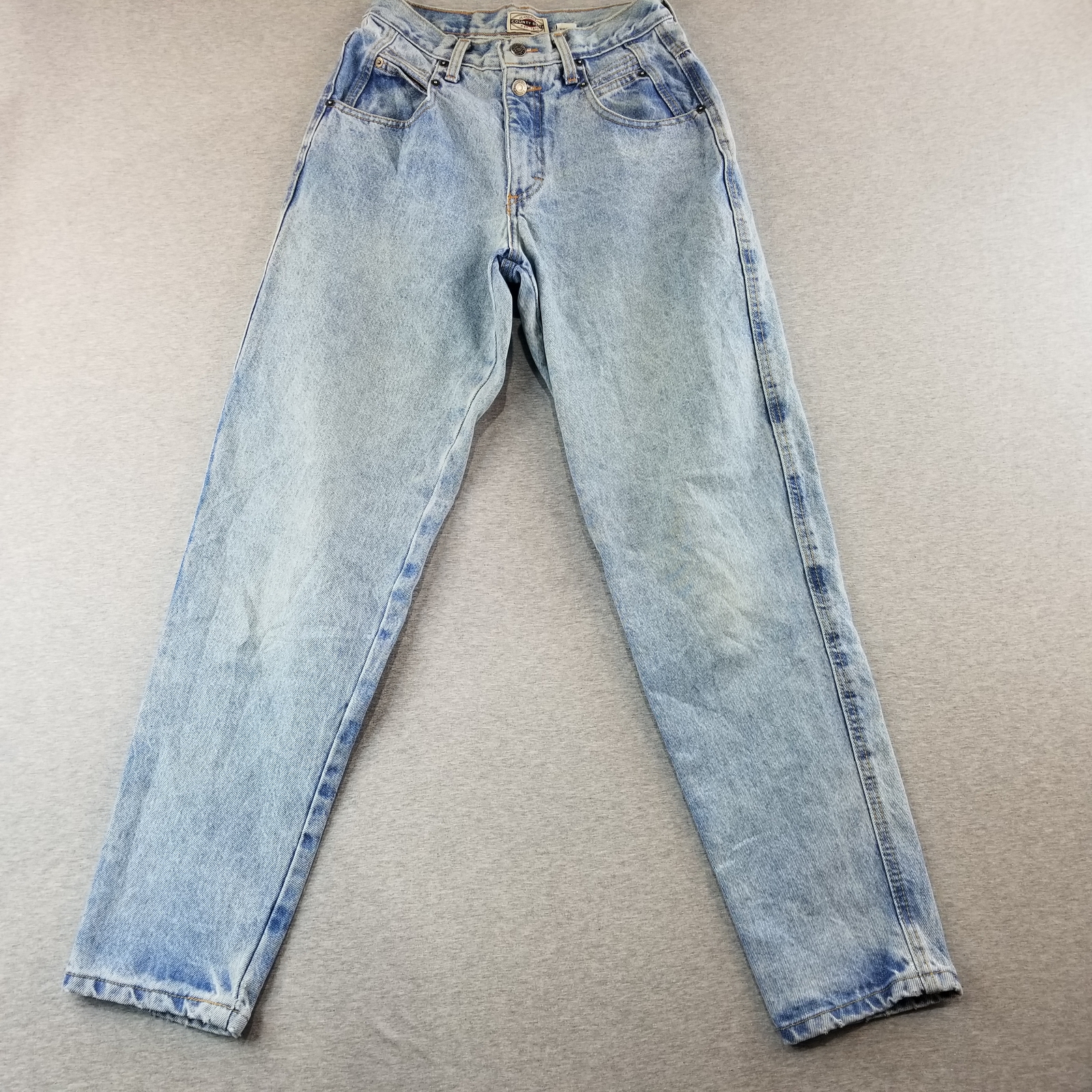 County Seat Jeans Women's Sz 9/10 Blue Wash TVG Cotton Mom Jean Retro Normcore