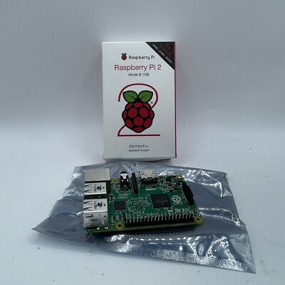 Raspberry Pi 2 Model B (Quad Core Broadcom BCM2836 900 MHz 1 GB RAM) Single Unit