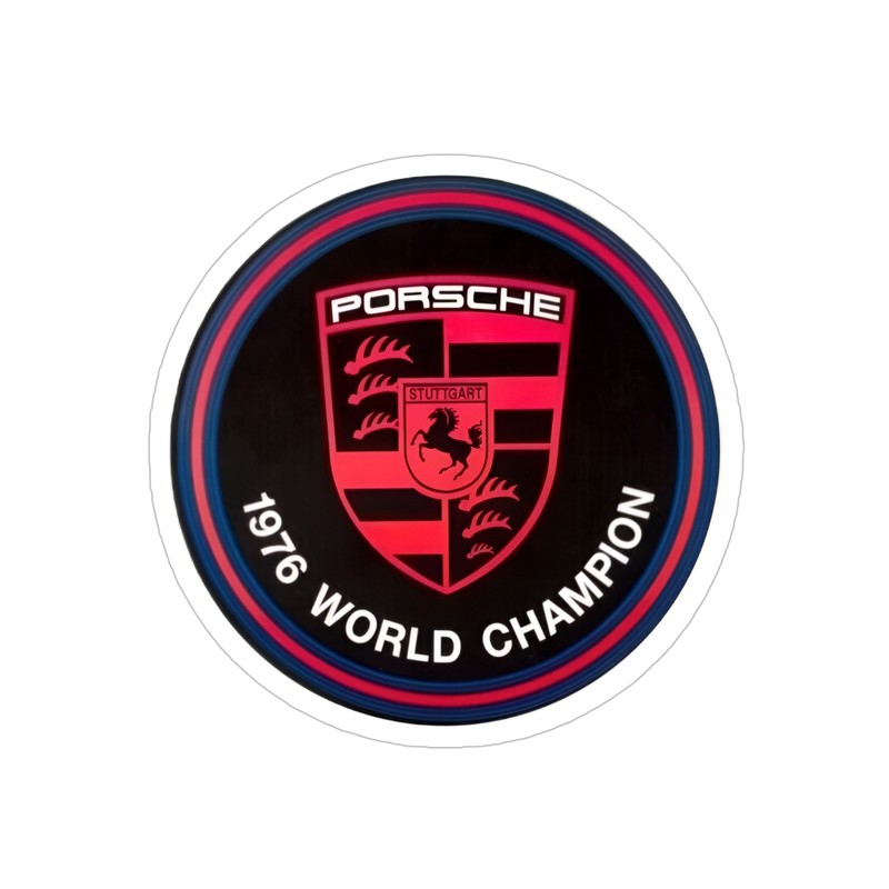 Porsche 1976 World Champion Marken Weltmeister Window Sticker Decal 91170110328