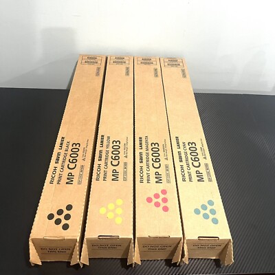 Genuine Ricoh MPC C6003 Toner Cartridge Set 841849, 841850, 841851, 841852