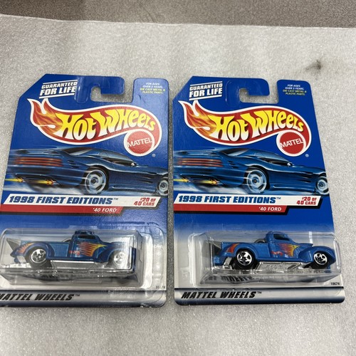 HOT WHEELS 希少　当時物 1998 First Edition Hotwheels Variations Light & Dark Blue '40 Ford