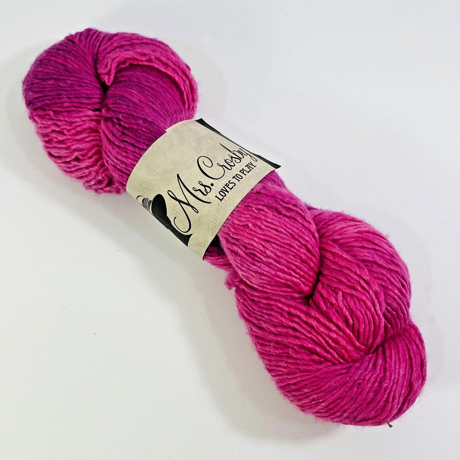Mrs Crosby CARPET BAG Yarn ICEBOX WATERMELON 80% Superwash Merino 20% Silk