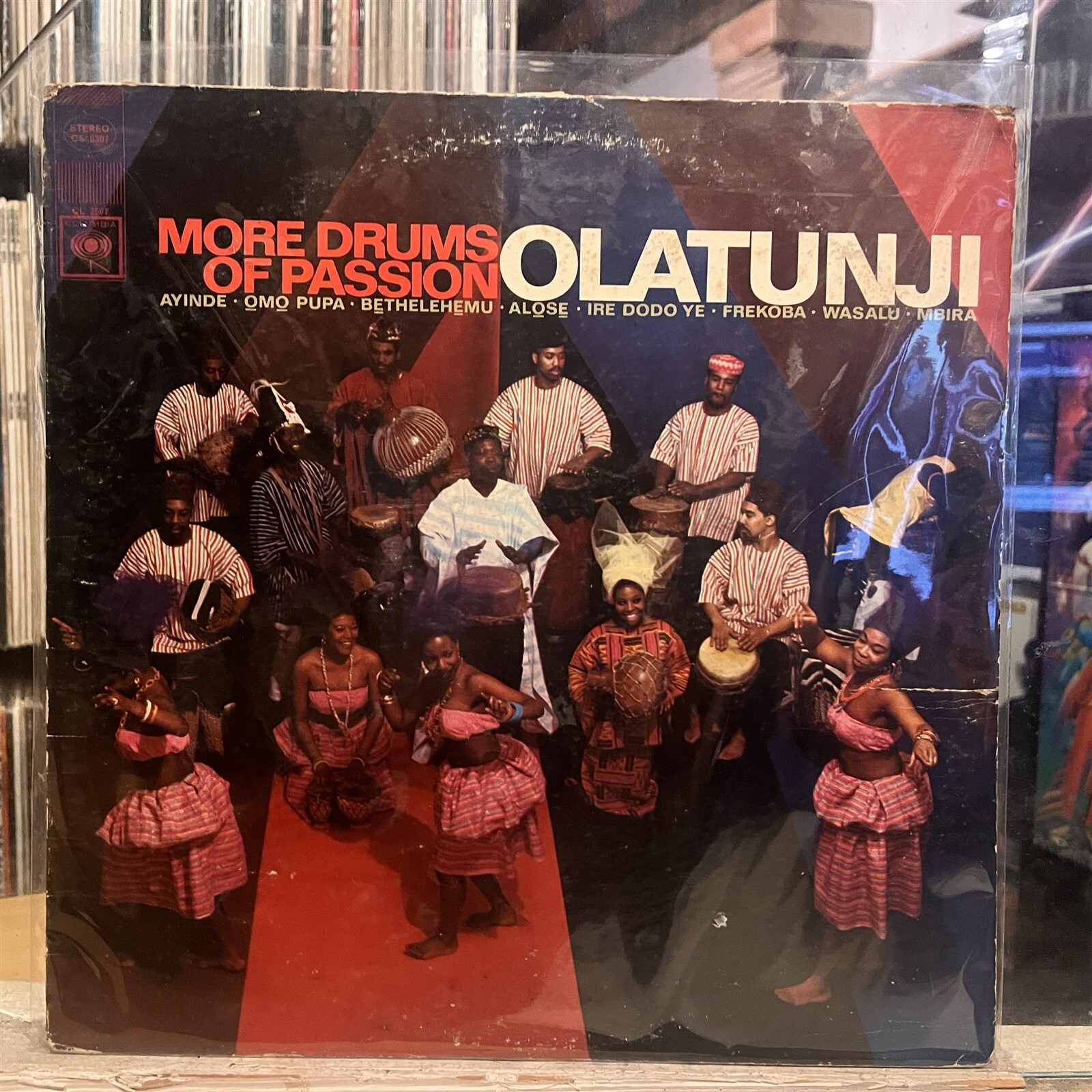 SOUL/JAZZ]~VG LP~OLATUNJI (BABATUNDE)~More Drums Of Passion