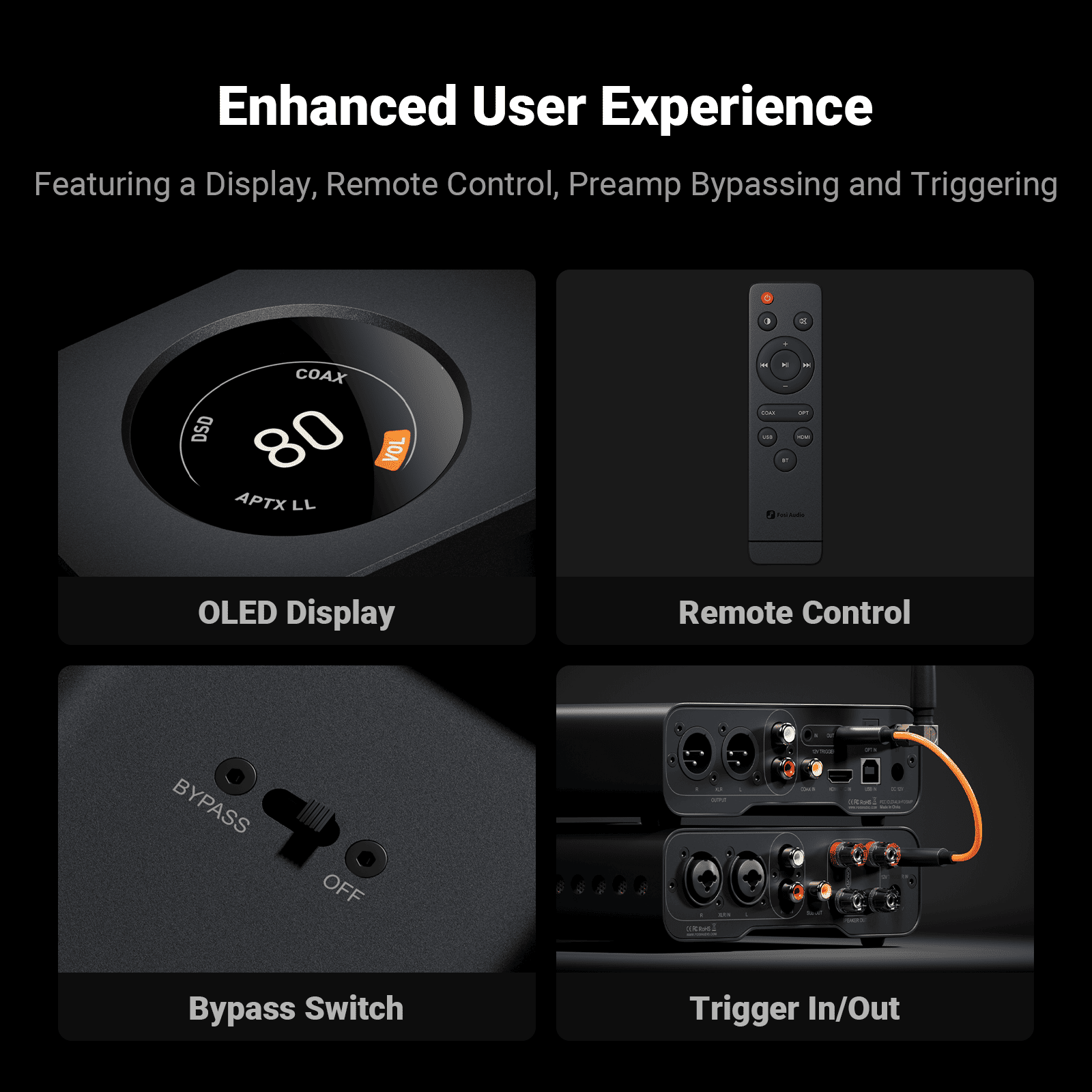 Fosi Audio ZD3 Fully Balance Desktop DAC Integrated Amp Converter with ES9039Q2M