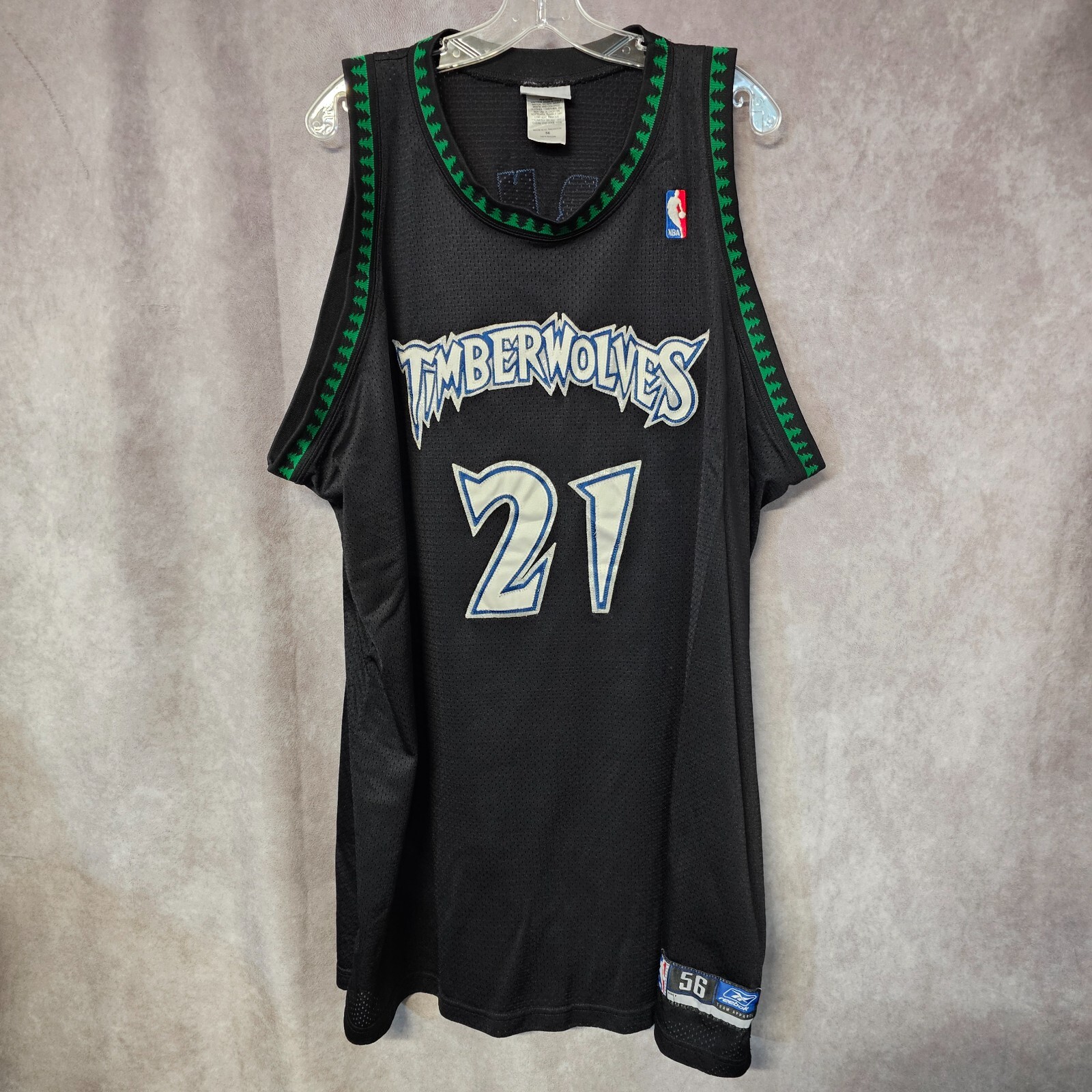 VTG Reebok Authentic Minnesota Timberwolves Kevin Garnett 21