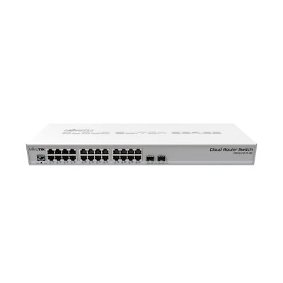Mikrotik CRS326-24G-2S+RM Cloud Router Switch, 24xGbit LAN, 2xSFP+, Rackmount