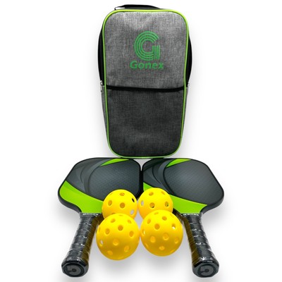 Gonex Pickleball Paddles USAPA Approved Graphite Set w/Comfort Grip & Carry Bag