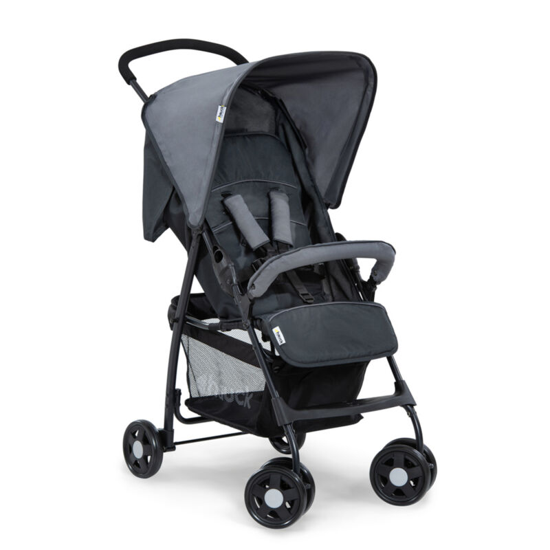 hauck Sport T13 Lightweight Compact Foldable Stroller, Charcoal Stone (Open Box)