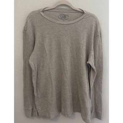 Jachs MFG Men's Long Sleeve Thermal Waffle Knit Base Layer Tee  XL Taupe / Brown