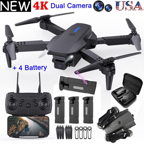 2022 New RC Drone 4k HD Wide Angle Camera WIFI FPV Drone Dual Camera Quadcopter