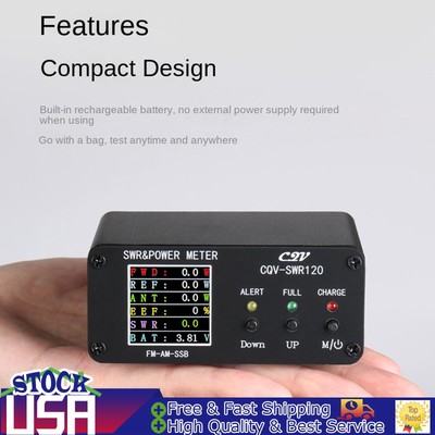 1.8MHz-54MHz Standing Wave Meter 240 * 240 Full Color LCD Display Power meter