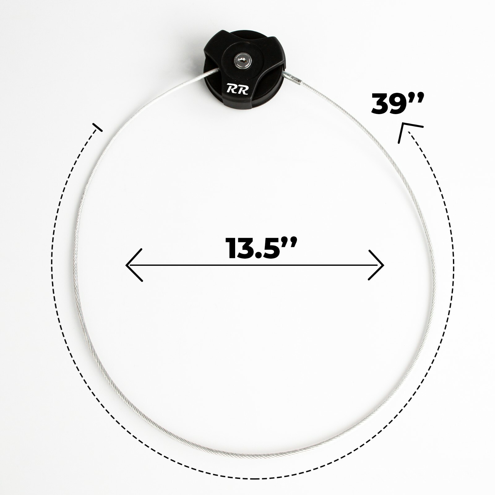 Bicycle Cable Lock Compact Lightweight Retractable Bike Lock Roller and Foldable