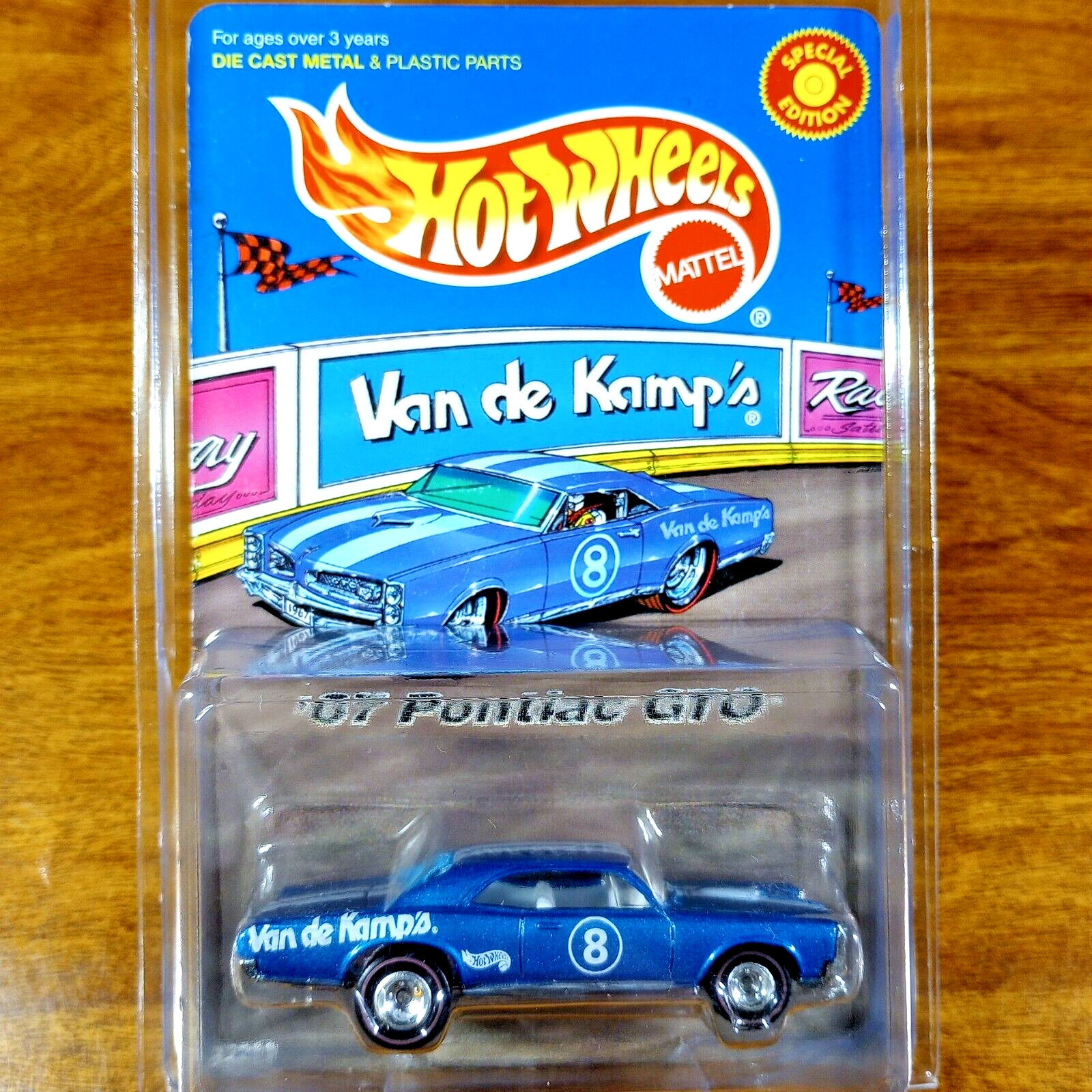 Hot Wheels Van De Kamp's '67 Pontiac GTO Blue Real Riders