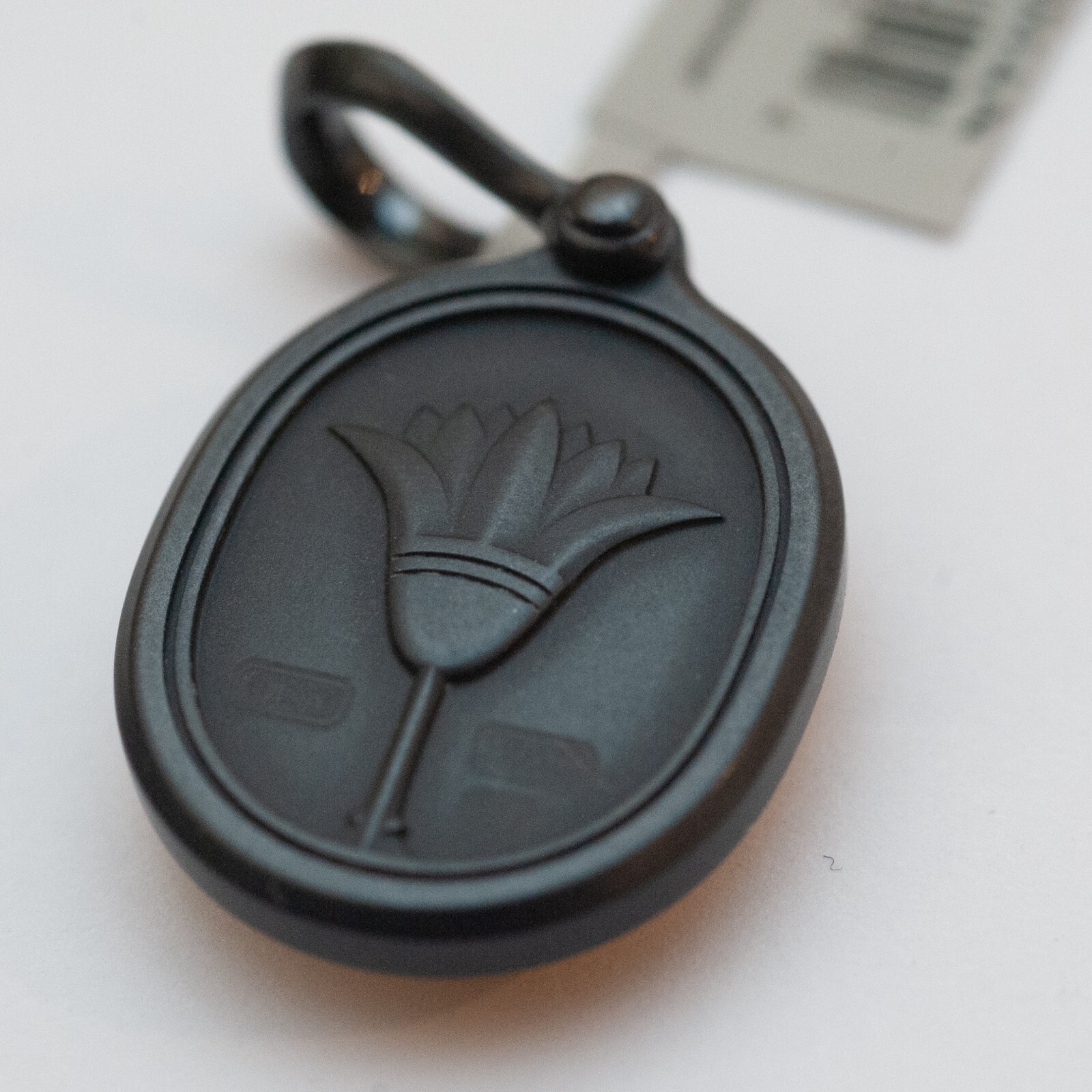 Pre-owned David Yurman Mens Petrvs Scarab Amulet Enhancer In Black Titanium & 18k Gold In Yellow