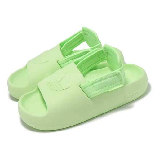 оригинальные сандалии adidas Adifom Adilette C зеленой акулой для детей дошкольного возраста IG8436