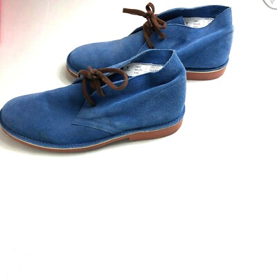 Morokoi Men's Ankle Boot US size 9 Europe Size 42 Blue Suede 75K