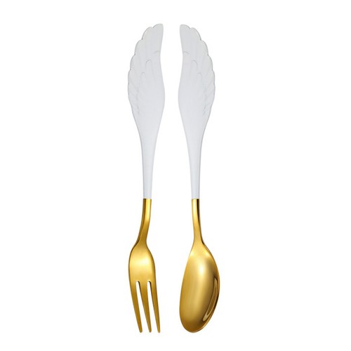 Set Thickened Ergonomic School Canteen Fork Set 304 Stainless