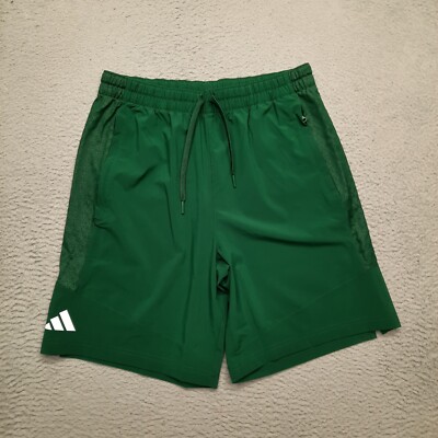 Adidas Mens Woven Shorts Size Medium Green White Primegreen Aeroready PGM 30x9