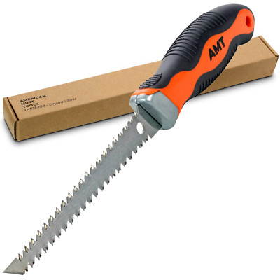 American Mutt Tools Double Sided Drywall Saw   6'' Drywall Jab Saw Ergonomic Grip