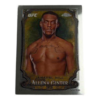 2025 Topps Chrome Allen & Ginter Jamahal Hill UFC Card AAG-21 Silver Refractor