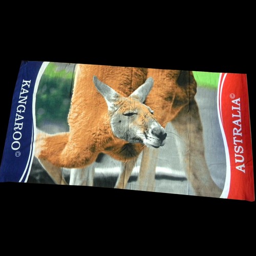 Australian Souvenir Australia Kangaroo Quality Microfibre Bath Beach Towel