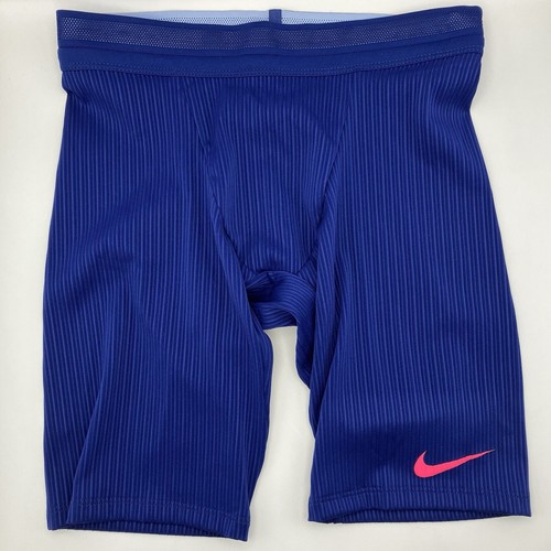 Nike 2023 Pro Elite Team Half Tights Blue Men Size Medium