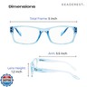 Readerest Blue Light Blocking Glasses – Computer Eyewear, UV Protection, Eye Strain and Glare Reduction, Lightweight Frame