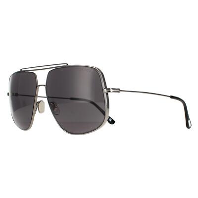 Pre-owned Tom Ford Sunglasses Ft0927 Liam 12a Ruthenium Gray