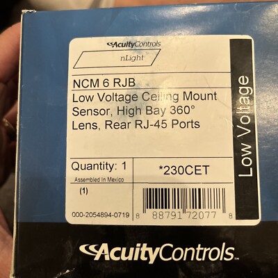 NEW Acuity Controls nLight NCM 6 RJB High Bay OS Sensor