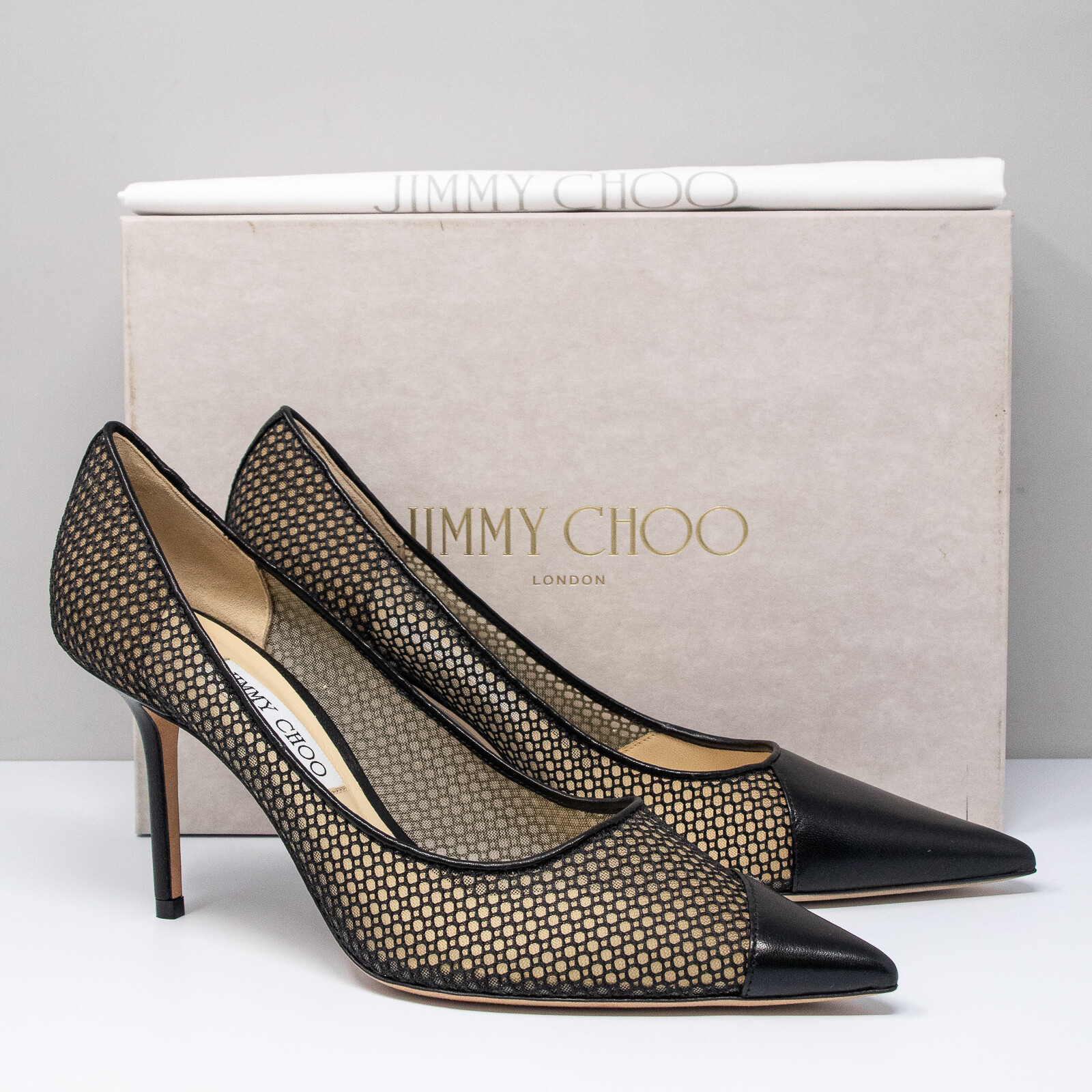 Jimmy Choo Love 85, Size 40.5 (10.5 US) Asymmetrical Mesh Jimmy Choo Love 85, Size 40.5 (10.5 US) Asymmetrical Mesh