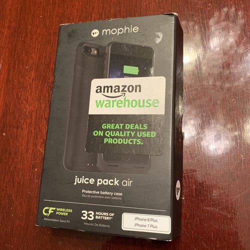 Mophie Juice Pack Air 2420mAh Qi Charging Case for iPhone 8 Plus/7 Plus - Black