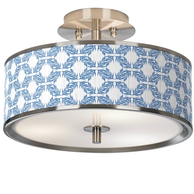 Leaf Symmetry Giclee Glow 14'' Wide Ceiling Light