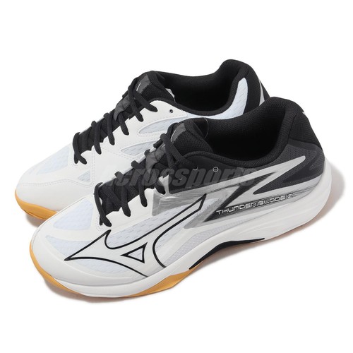 

Mizuno Thunder Blade Z белые черные мужские волейбольные спортивные кроссовки V1GA2370-51, Белый, Thunder Blade Z
