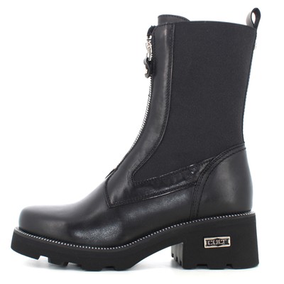 Pre-owned Cult A24us Women's Combat Boots With Platform Clw392900 Grace 3929 Mid W Leather In Black