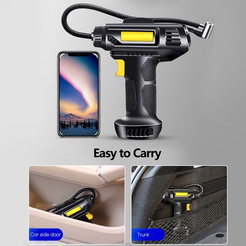 Car Air Tire Pump Inflator Compressor LED Digital Electric Portable 150PSI 12V