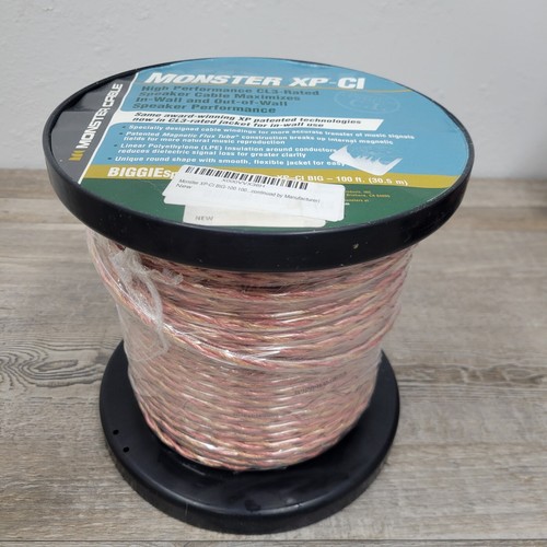 Monster XP-CI Speaker Wire New 100 ft SPOOL CL3 Rated Biggie