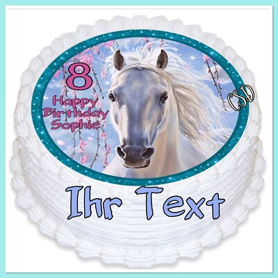 Tortenaufleger Pferd mit Ihren Text