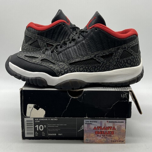 Size 10.5 - Air Jordan 11 Retro IE 2003 Low Black Charcoal