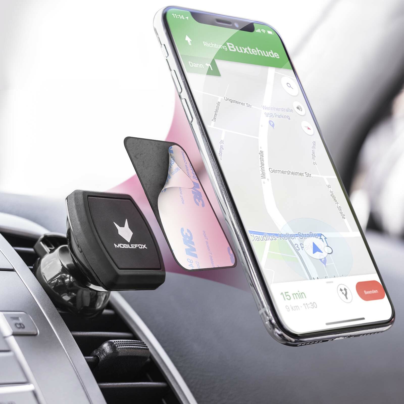 Mobilefox Universal Car Smartphone Mobile Mount Ventilation Magnet Ebay