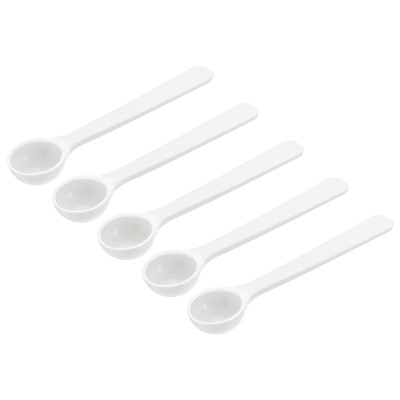 Micro Spoons 1 Gram Measuring Scoop Plastic Round Bottom Mini Spoon 50Pcs